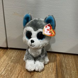Ty Beanie Boos™ Slush Gray Husky Dog